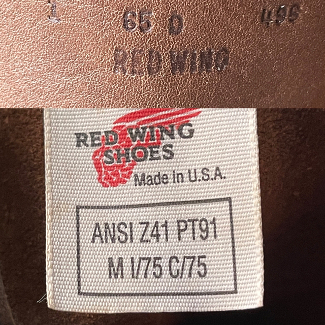 REDWING(レッドウィング)のレッドウィング　ペコスブーツ　PT 91  スーパーソール　80s レディースの靴/シューズ(ブーツ)の商品写真