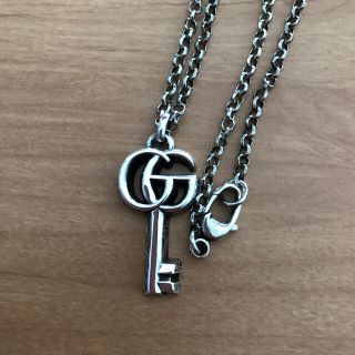 GUCCI ダブルG キー ネックレス　シルバー