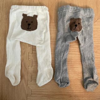 ベビーギャップ(babyGAP)のgap baby くま　タイツ　0-12m 2本セット(靴下/タイツ)