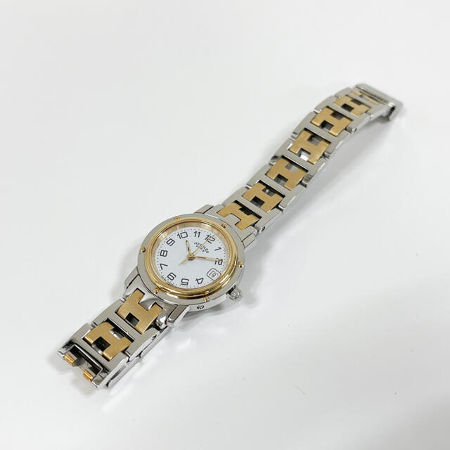 Hermes(エルメス)の美品 オーバーホール済 エルメス クリッパー レディース CL4.220 腕時計 レディースのファッション小物(腕時計)の商品写真