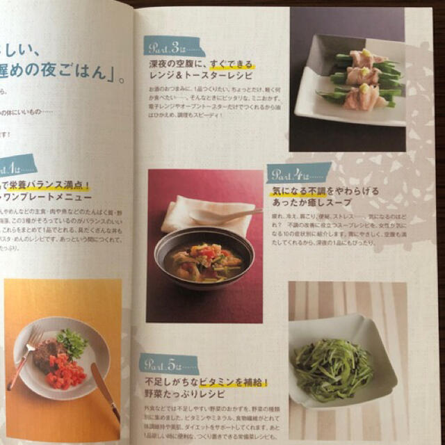 体にやさしい遅めの夜ごはん エンタメ/ホビーの本(料理/グルメ)の商品写真