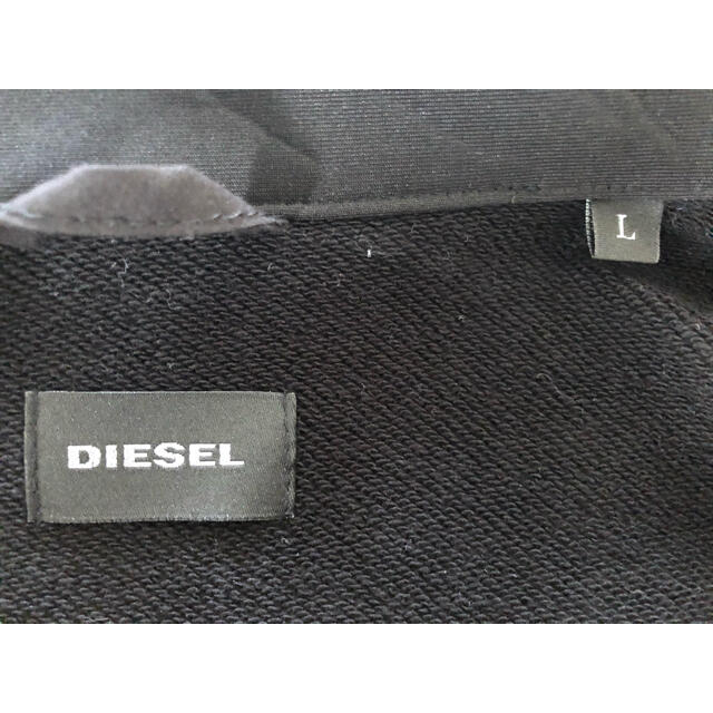 DIESEL(ディーゼル)の新品同様 DIESEL ジップアップ ブルゾン 黒 L 日本L～XL相当 メンズのジャケット/アウター(ブルゾン)の商品写真