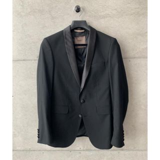 ザラ(ZARA)の大幅値下げ ZARA(ザラ) タキシード ブレザー (メンズ) 美品 サイズ44(テーラードジャケット)