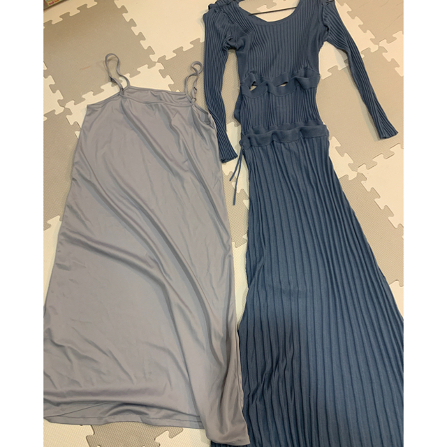 Ameri VINTAGE(アメリヴィンテージ)の専用Ameri SEPARATING KNIT DRESS 4way ワンピース レディースのワンピース(ロングワンピース/マキシワンピース)の商品写真