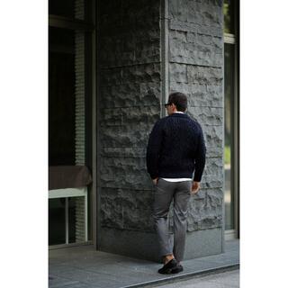 19AW インバーアラン 3A ウール ニット ランバー カーディガン黒40新品