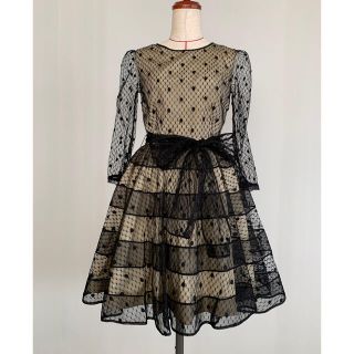 レッドヴァレンティノ(RED VALENTINO)のSeina 様専用RED VALENTINO / レースボーダーサーキュラー(ひざ丈ワンピース)