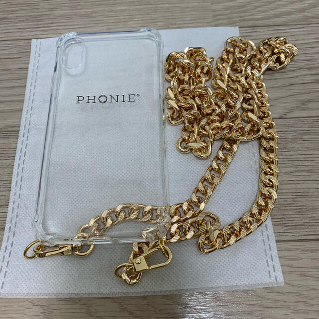 DEUXIEME CLASSE(ドゥーズィエムクラス)のPHONIE/フォニー GOLDチェーンiphoneケース X/XS スマホ/家電/カメラのスマホアクセサリー(iPhoneケース)の商品写真