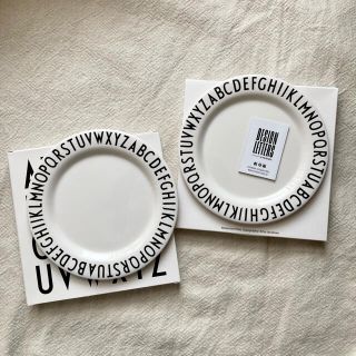 アルネヤコブセン(Arne Jacobsen)のDESIGN LETTERS メラミン プレート 2枚セット(食器)