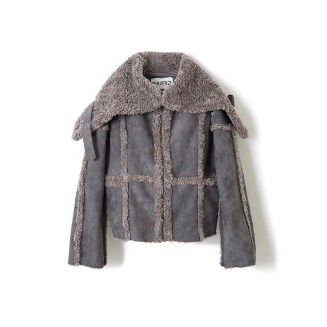 ジャケット・アウター Perverze Circle Curve Mouton Coat ?media_id=2447740422611862515