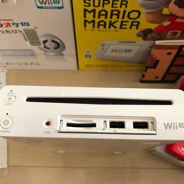 Wii U(ウィーユー)のWii U マリオメーカー リモコン スピーカー ソフト セット エンタメ/ホビーのゲームソフト/ゲーム機本体(家庭用ゲーム機本体)の商品写真