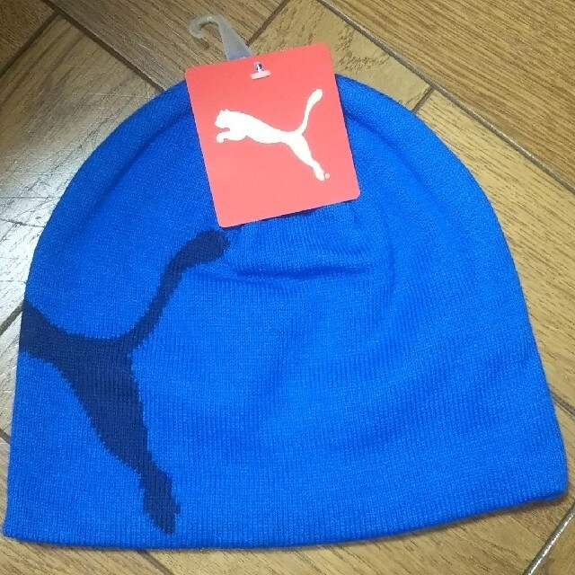 PUMA(プーマ)のプーマ PUMA キッズ 新品 ニット帽 ネックウォーマー セット キッズ/ベビー/マタニティのこども用ファッション小物(帽子)の商品写真