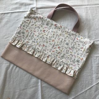 ハンドメイド♡リバティプリントレッスンバッグ(バッグ/レッスンバッグ)