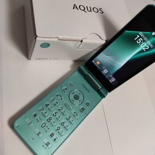 アクオス(AQUOS)のAQUOSケータイ2 601SH  ライトグリーン SoftBank(携帯電話本体)