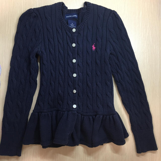 Ralph Lauren(ラルフローレン)のラルフローレン　カーディガン　子供服Ralph Lauren (110〜120) キッズ/ベビー/マタニティのキッズ服女の子用(90cm~)(カーディガン)の商品写真