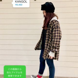 カンゴール(KANGOL)のKANGOL wool ushanka black 美品(その他)