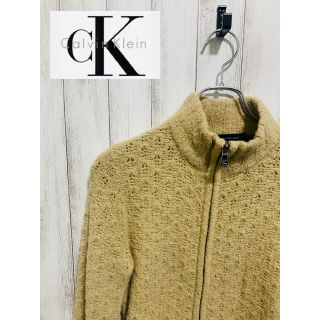 カルバンクライン(Calvin Klein)のカルバンクライン　ニット　ブルゾン　ジャケット　ジップカーディガン　刻印ジップ(ニット/セーター)