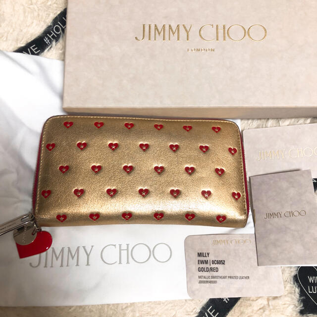 JIMMY CHOO - ジミーチュウ♡ハート ゴールド長財布✨の通販 by A