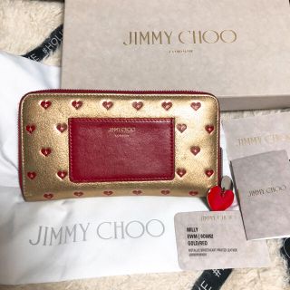 ジミーチュウ(JIMMY CHOO)のジミーチュウ♡ハート　ゴールド長財布✨(長財布)