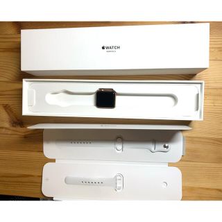 アップル(Apple)のApple Watch series3 箱あり 38mm ベルト未使用(腕時計(デジタル))