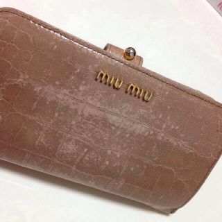 ミュウミュウ(MIU MIU)のmiu miu☆訳あり財布☆正規品(財布)