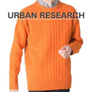 アーバンリサーチ(URBAN RESEARCH)の【半額】セーター  メンズ  オレンジ(ニット/セーター)