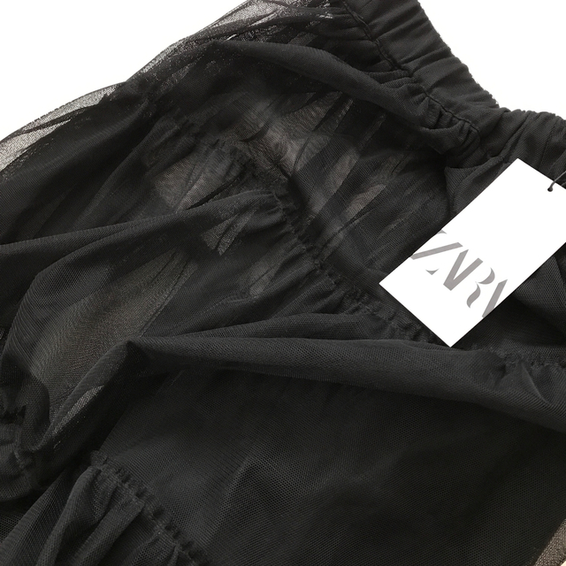 ZARA(ザラ)のZARA パフチュール　ロングスカート レディースのスカート(ロングスカート)の商品写真