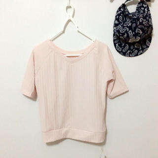 レトロガール(RETRO GIRL)のピンク2WAYTシャツ(Tシャツ(半袖/袖なし))
