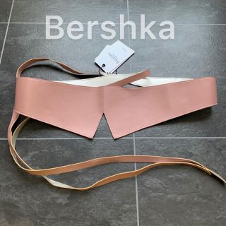 ベルシュカ(Bershka)の新品未使用タグ付♡Bershka サッシュベルト♡ダスティピンク×シルバー(ベルト)