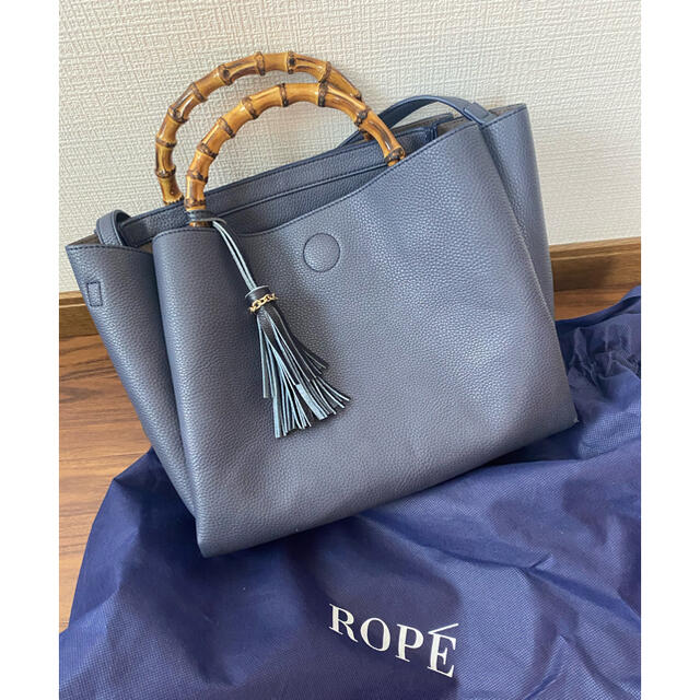 ROPE’(ロペ)のROPE バンブーハンドルA4バッグ レディースのバッグ(トートバッグ)の商品写真