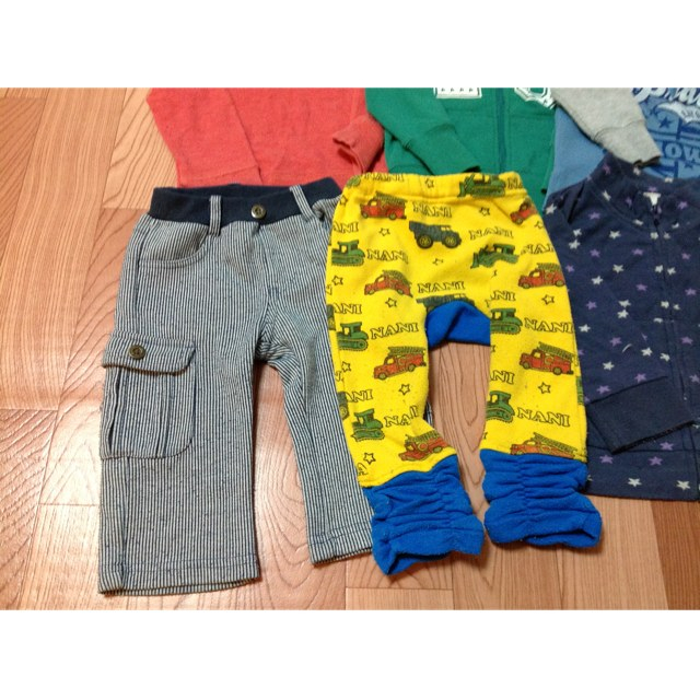 秋冬 パーカー＆ズボン80 セット☆送込 キッズ/ベビー/マタニティのキッズ服男の子用(90cm~)(その他)の商品写真