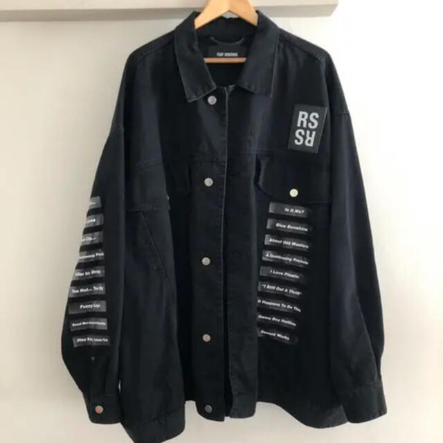 正規18SS RAF SIMONS ラフシモンズ  権力の美学 デニムジャケット