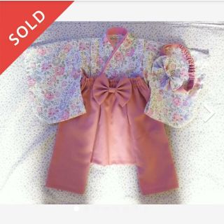 ベビー袴ハンドメイド☆70～80size(和服/着物)