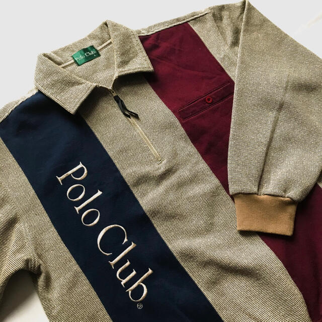 Polo Club ポロクラブ　ヴィンテージ  ニット　セーター　ポロ　刺繍