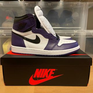 ナイキ(NIKE)のNIKE AIR JORDAN 1 コートパープル(スニーカー)