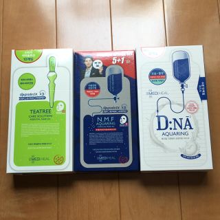 メディヒール　3種セット　nmf アクアリング、ティーツリー、DNA(パック/フェイスマスク)