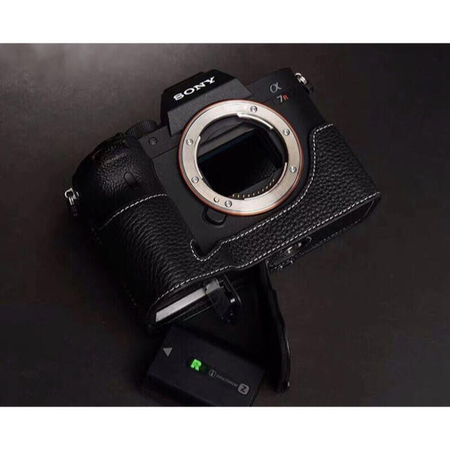 新品 本革 SONY ソニー a7r4/a7RⅣ用 本革カメラケース ブラック | フリマアプリ ラクマ