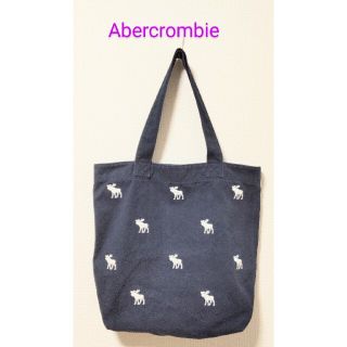 アバクロンビーアンドフィッチ(Abercrombie&Fitch)のアバクロ　Abercrombie　トートバッグ　ネイビー(エコバッグ)