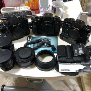 キョウセラ(京セラ)のCONTAX RTS,RTSⅢ,AX,レンズ、付属品セット(フィルムカメラ)