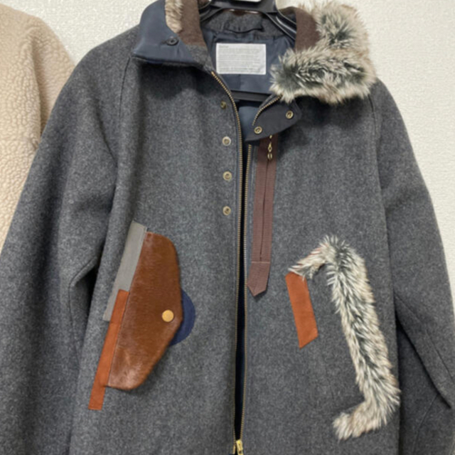 kolor カラー　17aw ハードメルトンブルゾン