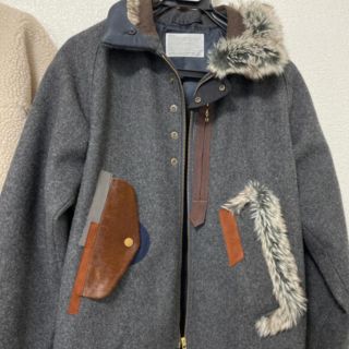 kolor 17aw メルトンジップアップブルゾン