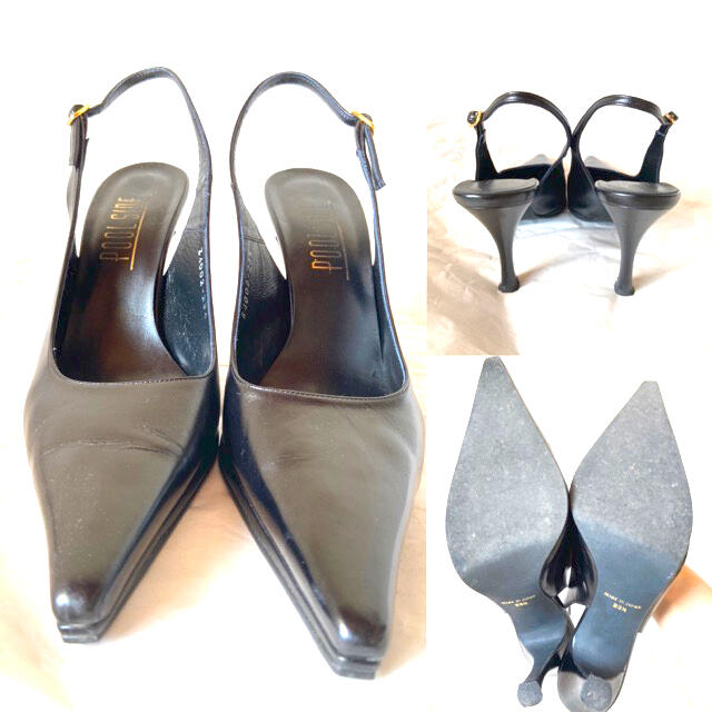 POOL SIDE(プールサイド)のプールサイド　黒パンプス　ハイヒール　オフィス レディースの靴/シューズ(ハイヒール/パンプス)の商品写真