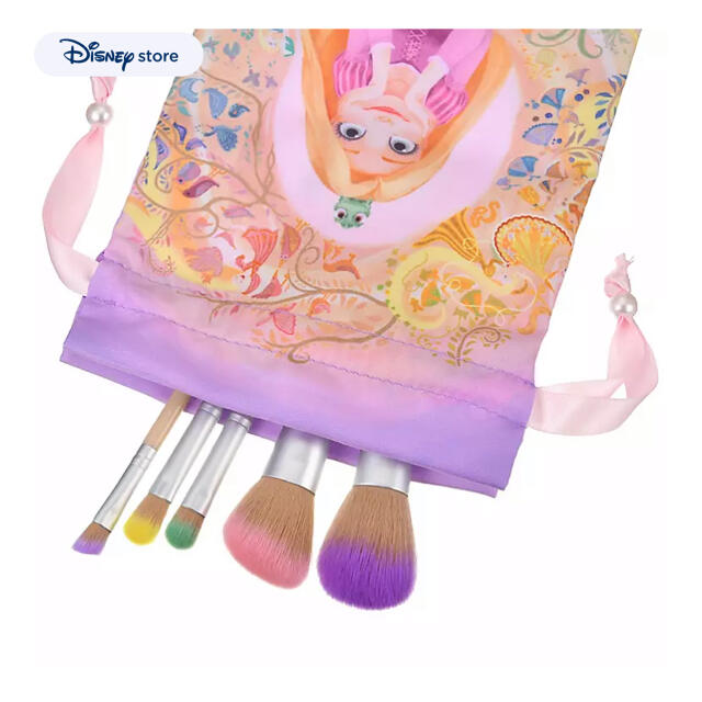 Disney(ディズニー)のディズニーストア　ラプンツェル　メイクブラシセット コスメ/美容のメイク道具/ケアグッズ(ブラシ・チップ)の商品写真