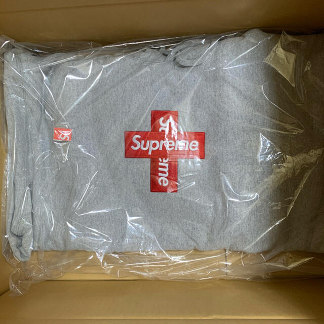 トップスSupreme Cross Box Logo Hooded Sweatshirt