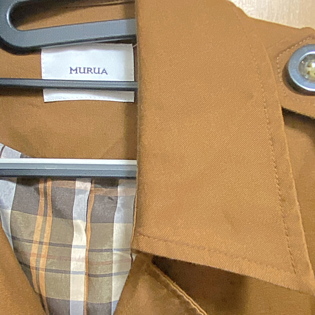 MURUA(ムルーア)のMURUA コルセット付きロングトレンチコート ブラウン レディースのジャケット/アウター(トレンチコート)の商品写真