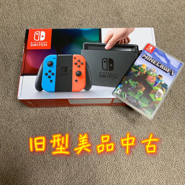 Nintendo Switch - 任天堂スイッチ旧型本体とマインクラフトセットの+