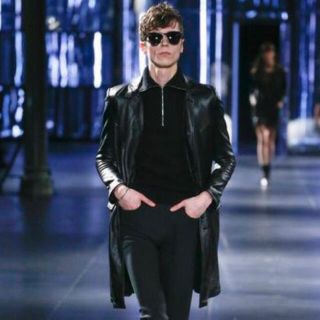 サンローラン(Saint Laurent)のサンローラン　15AW ハイネックzip ニット　エディスリマン(ニット/セーター)