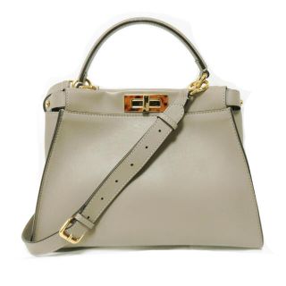 フェンディ(FENDI)の【美品】フェンディ　ピーカーブー　べっこう　(ハンドバッグ)