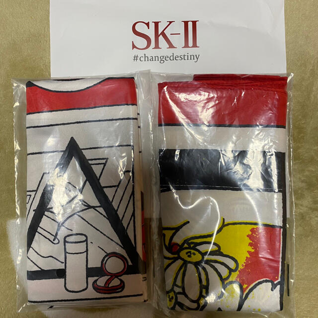 SK-II(エスケーツー)のカフェイン三昧様専用 SK-Ⅱ スカーフ 風呂敷  SK2 エスケーツー 限定品 レディースのファッション小物(バンダナ/スカーフ)の商品写真