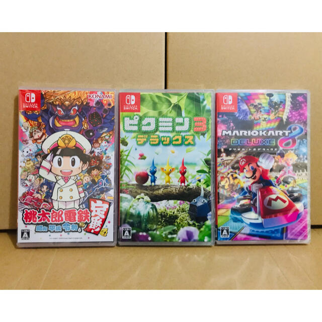 3台 桃太郎電鉄 ピクミン3 マリオカート8 switchソフト 売上超安い
