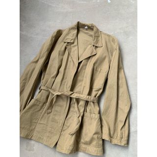 マルタンマルジェラ(Maison Martin Margiela)のビンテージ　コットンサテン　イタリア軍　ホスピタルジャケット(ミリタリージャケット)